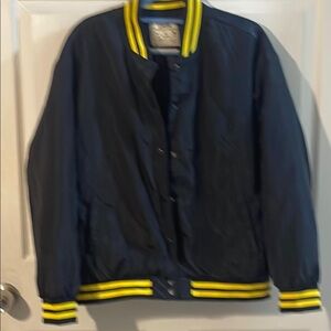 Ci Sono Navy Jacket with Yellow Trim